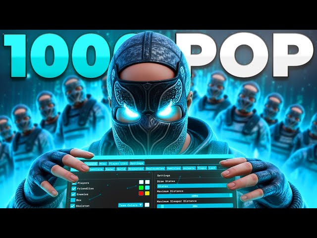 I CHEATED on a 1,000 POP SERVER using RUST CHEATS...