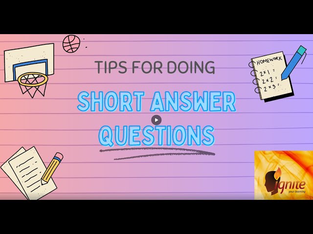 The Secret to Full Marks in HSC English Short Answers 📝✨