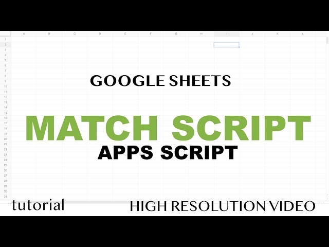 Match Function with Google Sheets Apps Script -JavaScript IndexOf Method Tutorial - Part 16