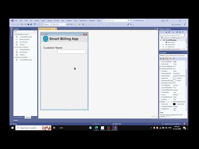Smart Billing app Design In VB NET