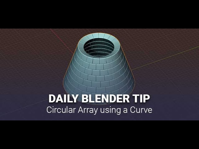 Daily Blender Secrets - Circular array of cubes