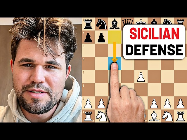 Magnus Carlsen CRUSHES the Sicilian Defense With Brilliant Tactics!