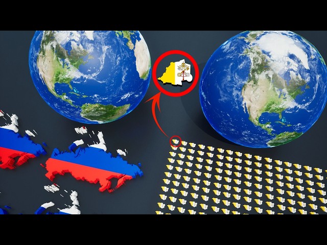 How Many Countries Fit Inside Earth? | 3D Size Comparison for USA & Western Viewers
