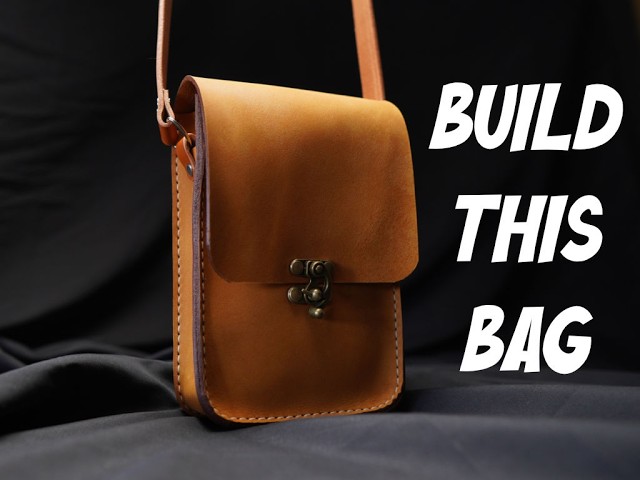 The Perfect Everyday Mini Messenger Bag  Leather Pattern & Tutorial