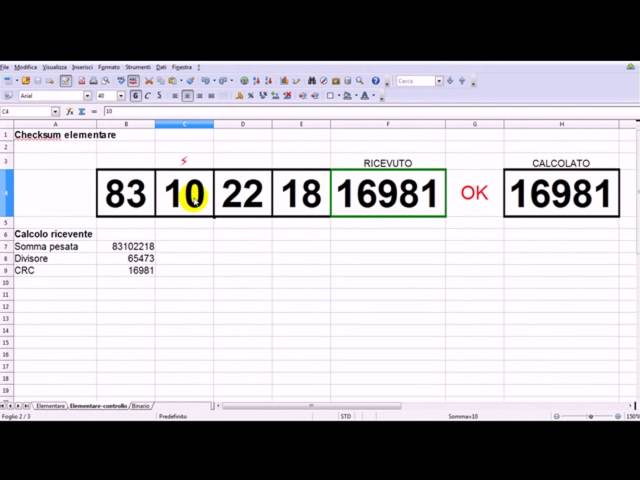 screencast - funzionamento del CRC