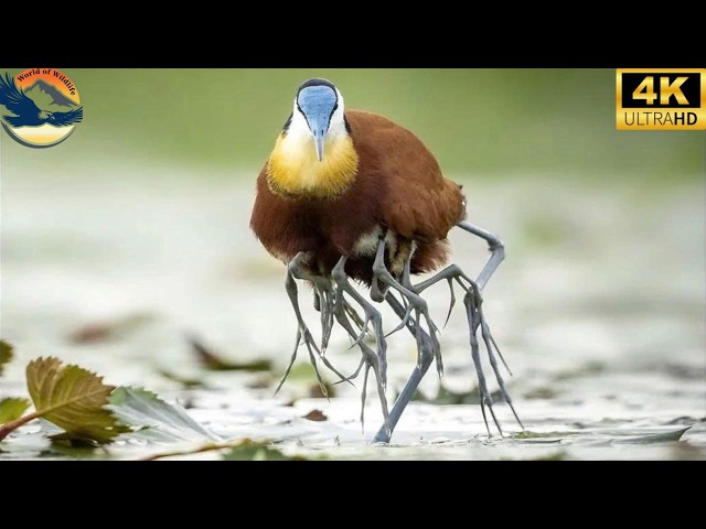 The Father Bird That Hides His Babies Under His Wings – African Jacana (Nature Documentary)