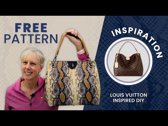 FREE PATTERN! Make a designer bag dupe for $110 😱 Graceful DIY Sewing Tutorial