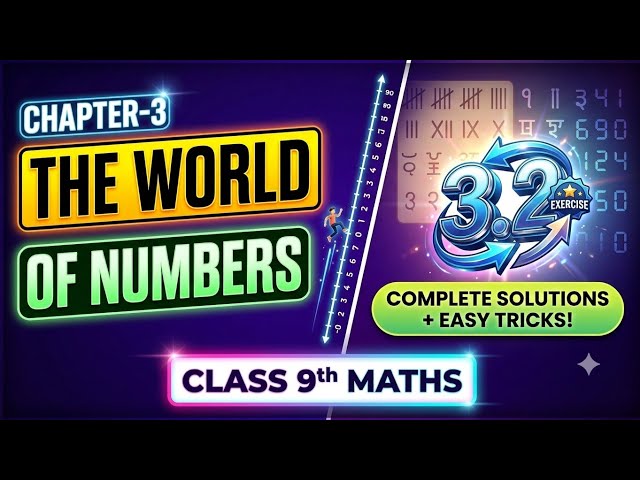 Class 9th Maths | Ganita Manjari Chapter 3: The World of Numbers (Ex 3.1) | Learn with Anii