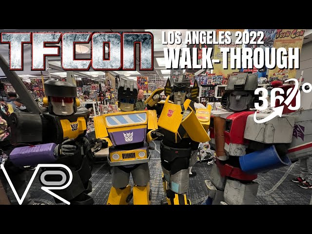 TFCON 2022 Dealer Room Walk Through in 360 VR | Transformers