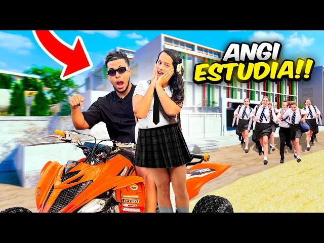 I pick up my sister from school on a Raptor ATV 😱 *Gets excited*