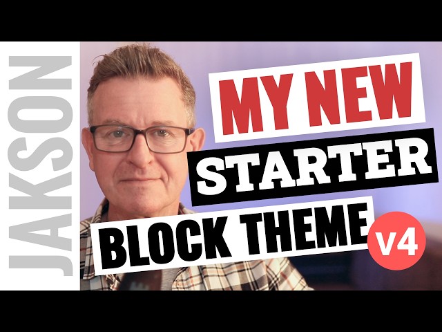 My New Free Starter Block Theme for WordPress 2026! 🚀