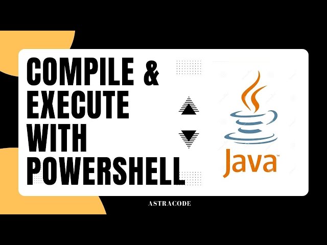 How to run java programs with PowerShell