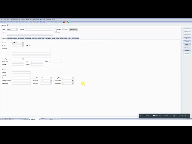 PART 1: SQL PAYROLL – MAINTAIN EMPLOYEE | BASIC SETUP
