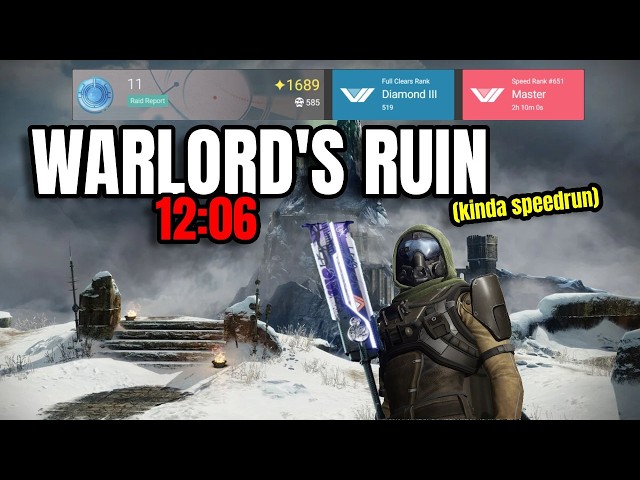 Warlord's Ruin Speedrun | Destiny 2 (12:06)