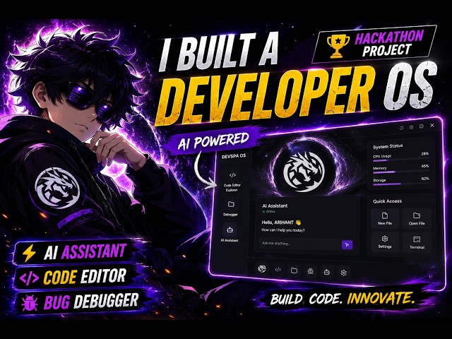 I Built a Developer OS 🤯 | DEVSPA — AI-Powered Coding Workspace