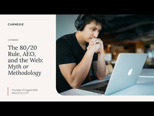 The 80/20 Rule, AEO, and the Web: Myth or Methodology?