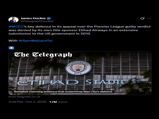 Man City Appeal Is Already Cooked