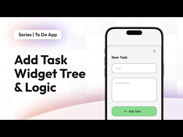 Building Add Task Bottom Sheet | To Do App | FlutterFlow for Beginners