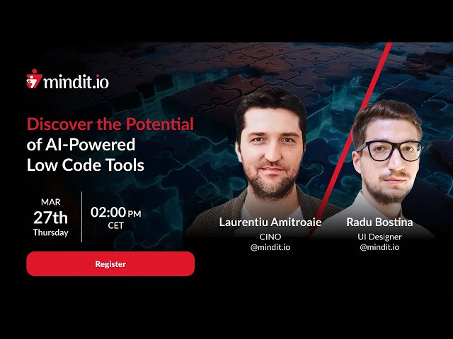 Discover the Potential of AI-Powered Low Code Tools Webinar