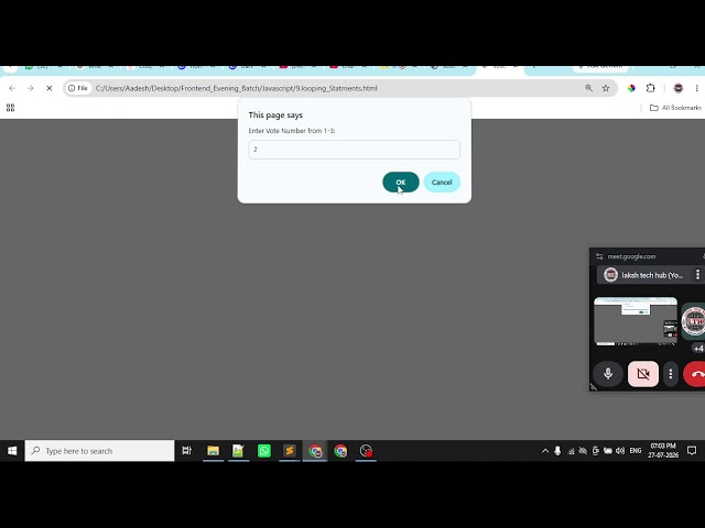 Javascript Do_While Loop ||