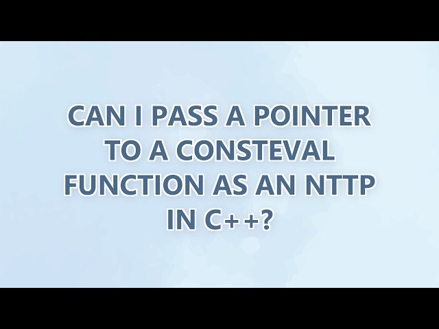 Can I pass a pointer to a consteval function as an NTTP in C++?
