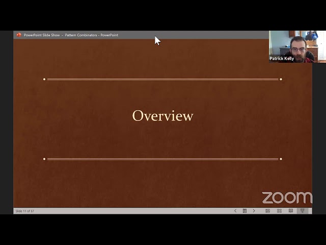 Pattern Combinators - DotNetOpenSourceDays Conference Talk - Dec 2020