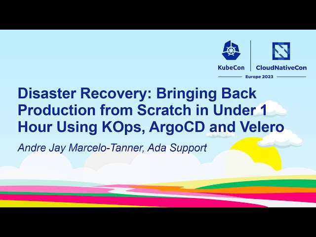 Disaster Recovery: Bringing Back Production from Scratch in Under 1 Hour Using... - Marcelo-Tanner