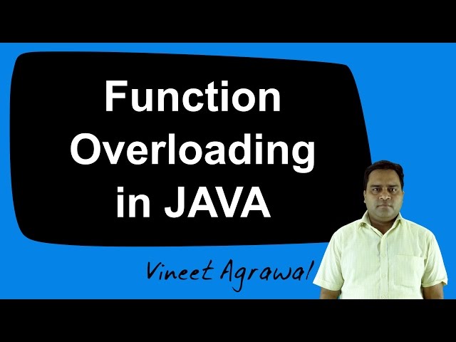 Function Overloading in JAVA (Hindi)