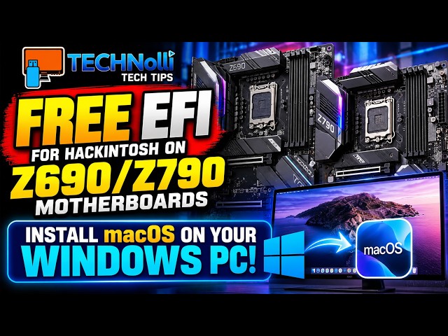 Install macOS on a Windows PC 2026. FREE EFI folder.