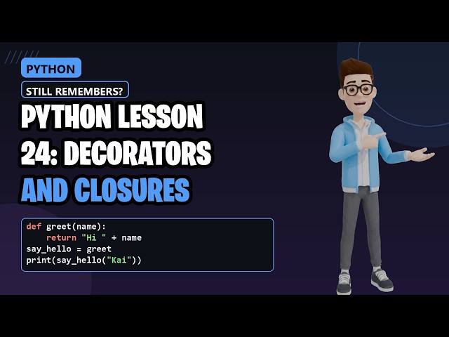 Python Lesson 24: Your Decorator Is Silently Deleting Your Function's Identity