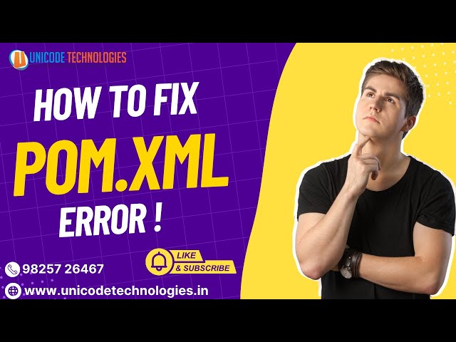 POM.xml Common Error Solution