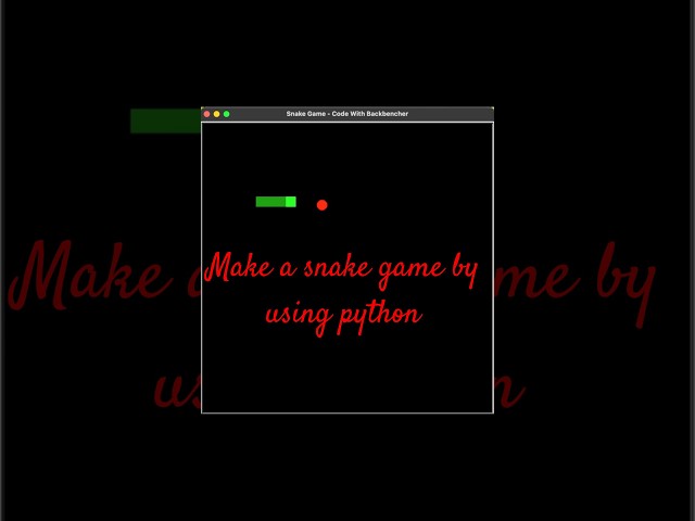 I built Nokia's Snake Game in Python! 🐍🔥 #Python #Backbencher #coding