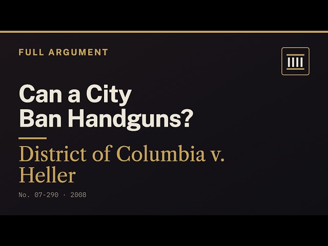D.C. v. Heller — Militia or Individual Right? Second Amendment | FULL SCOTUS Oral Argument (2008)