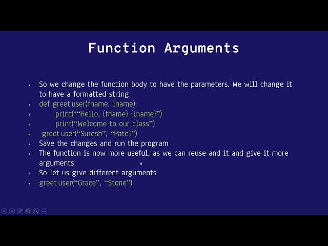 PRES2   FUNCTION ARGUMENTS IN PYTHON