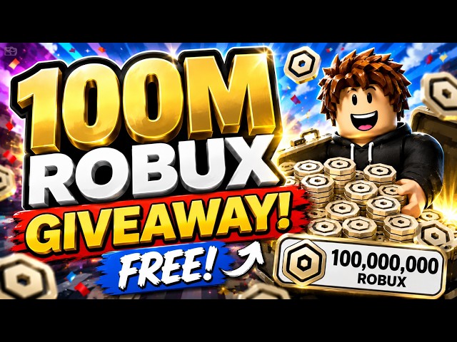 100M ROBUX GIVEAWAY FREE JOIN FAST ! #Robux #Roblox #Shorts