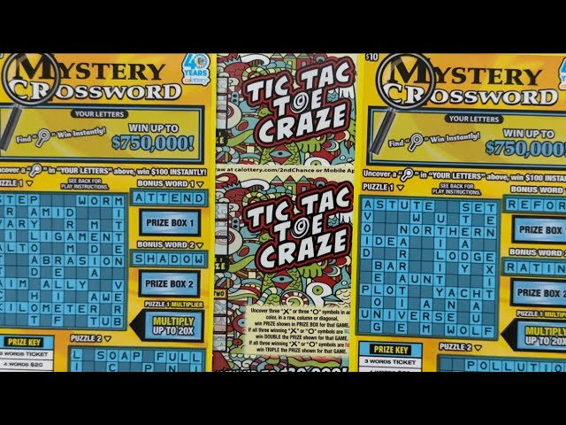 Mystery Crosswords!! Tic-Tac-Toe Craze!! 