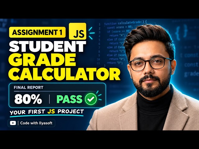 JavaScript Project for Beginners: Student Grade Calculator #JavaScriptProjects #LearnJavaScript