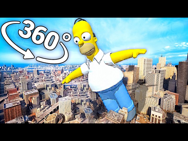 roblox you vs homer - City in 360° Video | VR / 8K | you vs homer ritual song meme