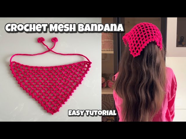 Make This Beautiful & Easy Crochet Bandana 🌸 | Beginner Friendly Bandana Tutorial | Trending