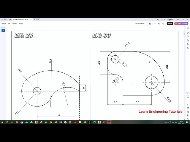 AutoCAD Drawing Tutorial for Beginners -30