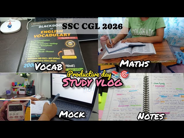 I woke up 4:25 AM / Life of an aspirant📚/ Productive day study vlog #ssccgl2026 #ssc #ssccgl #sscgd 
