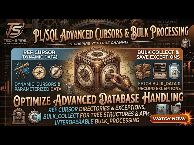 PLSQL Class 20 Ref Cursor, Bulk collect and Bulk bind (Forall with Save exception)