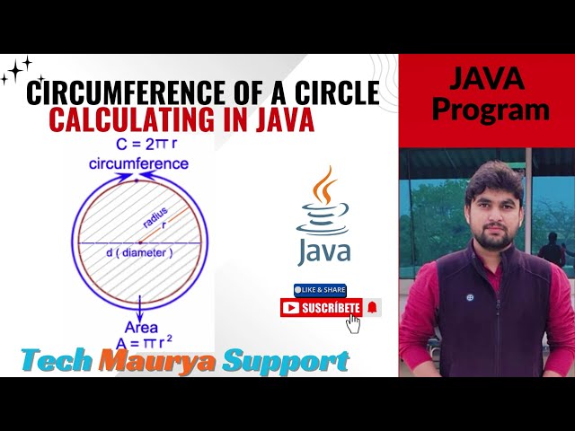 Circumference of a circle in Java |Formula, Example & Code Explained.