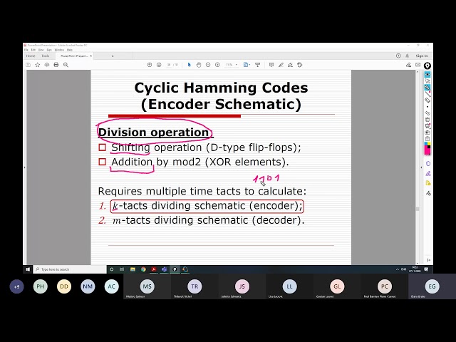 [10] Cyclic Hamming code. Part 3