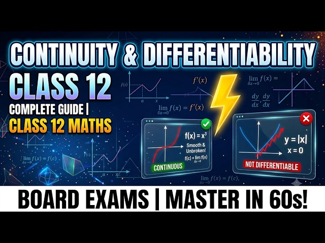 Continuity and Differentiability  | Class 12th Maths