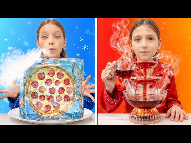 Ice vs Fire Princess! Cold And Hot Adventure! ❄️🔥👑