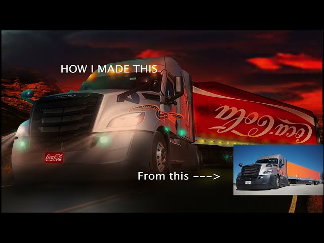 How i made this cocacola Truck in Photoshop