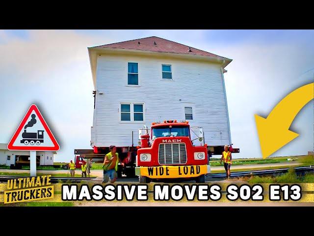 House Movers Get STUCK On Tracks With a Train Minutes Away! | Massive Moves S2 E13 | Full Episode