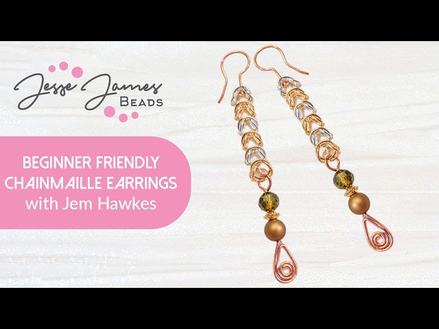 DIY Wire-Wrapped Chainmaille Earrings