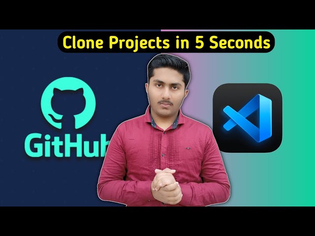 Copy Project From GitHub Repositories to vs code in 5 Second?